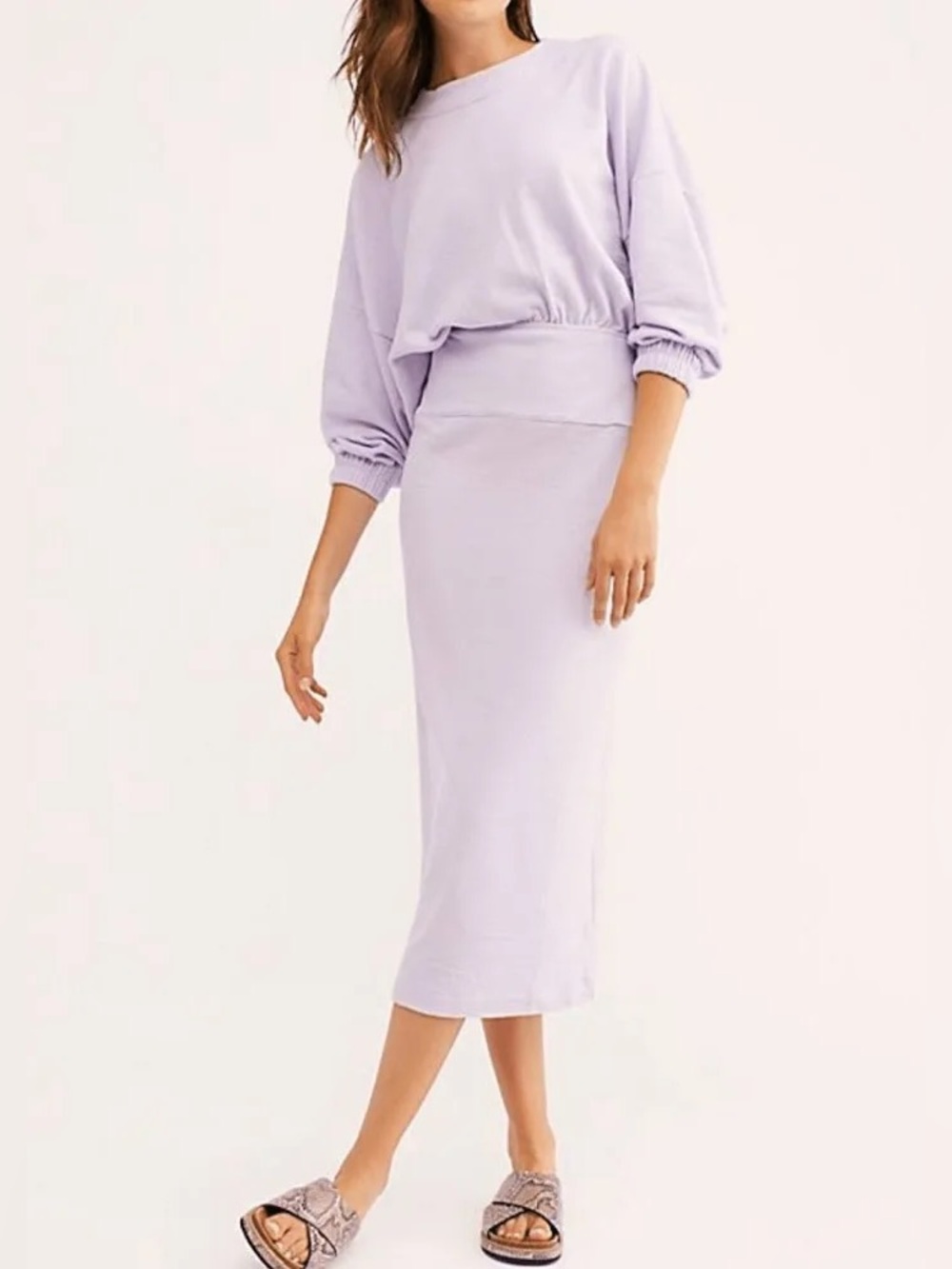 Free People Lilac Midi, Open Back Detail